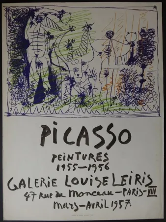 Lithografie Picasso - Peintures - Galerie Leiris 1957