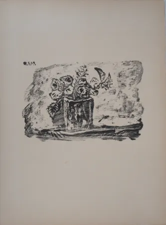 Lithografie Picasso - Petit pot de fleurs