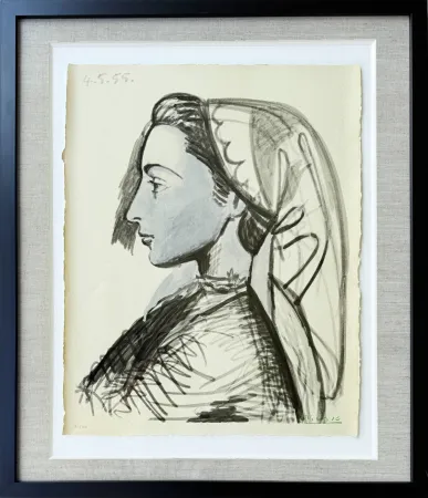 Lithografie Picasso - Portrait de Jacqueline