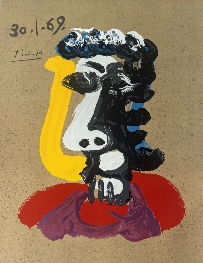 Lithografie Picasso - Portrait Imaginaire