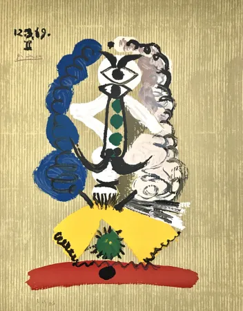 Lithografie Picasso - Portraits Imaginaires 12.3.69 II