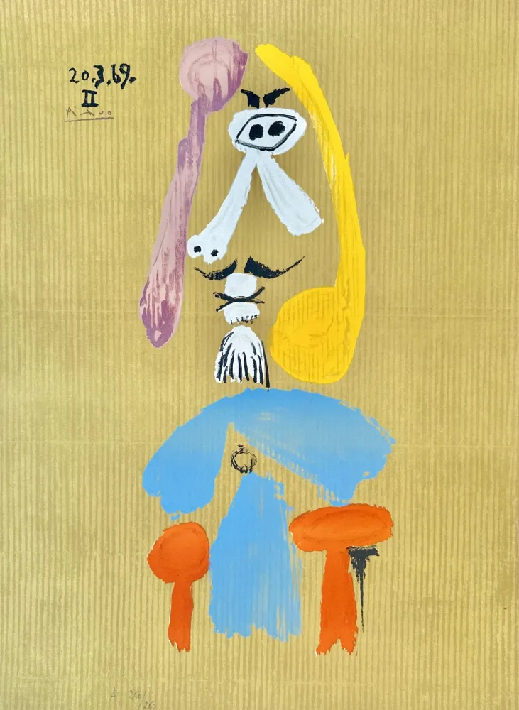Lithografie Picasso - Portraits Imaginaires 20.3.69 II