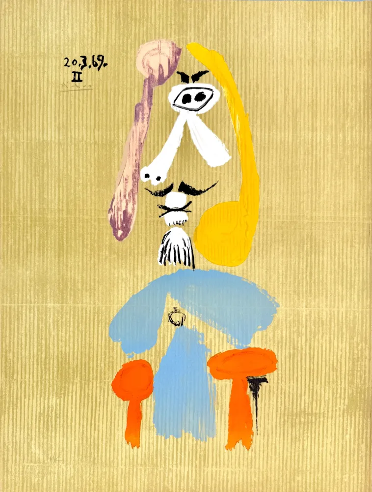 Lithografie Picasso - Portraits Imaginaires 20.3.69 II