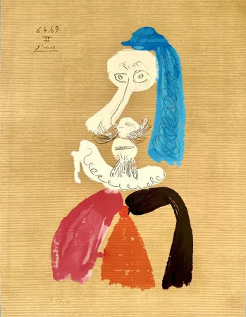 Lithografie Picasso - Portraits Imaginaires 6.4.69 II