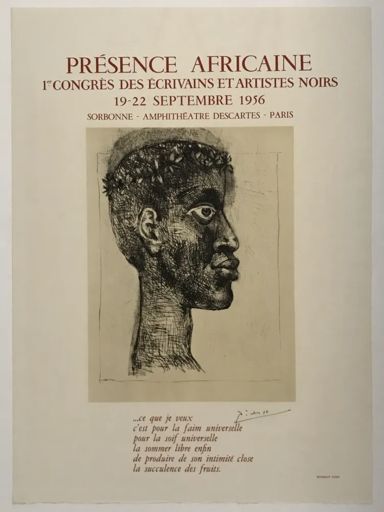 Lithografie Picasso - Presence Africaine
