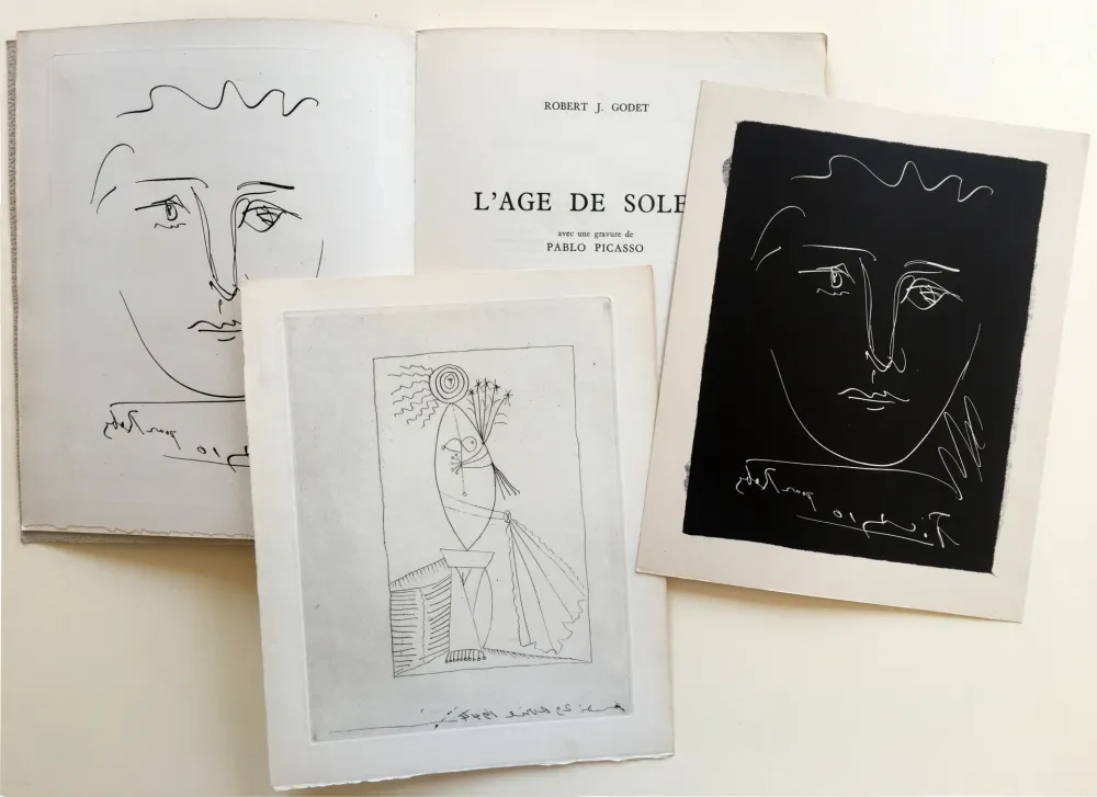 Geïllustreerd Boek Picasso - R.-J. Godet : L'AGE DE SOLEIL. Gravures de Pablo Picasso (1950).