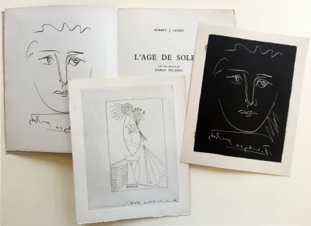 Geïllustreerd Boek Picasso - R.-J. Godet : L'AGE DE SOLEIL. Gravures de Pablo Picasso (1950).