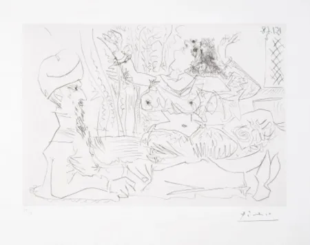 Multiple Picasso - Reclining Man in Turban and Belly Dancer