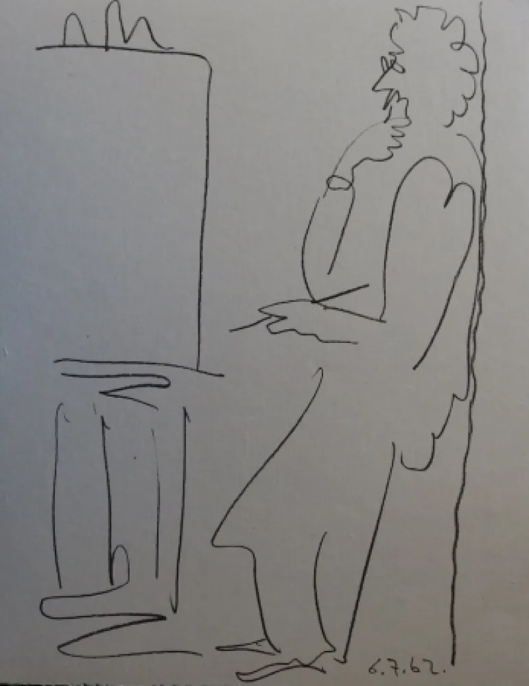 Lithografie Picasso - Regards sur Paris - The painter