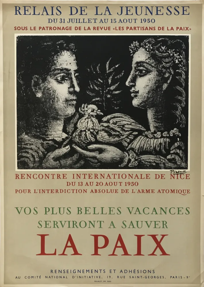 Lithografie Picasso - Relais de la Jeunesse