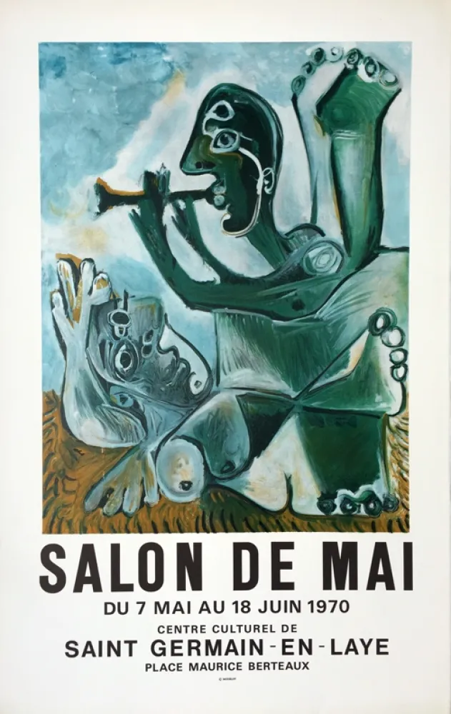 Lithografie Picasso - Salon de Mai – Saint Germain en Laye