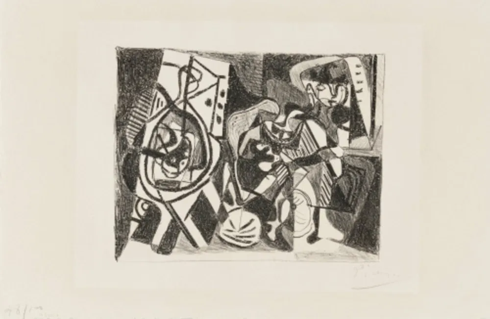 Lithografie Picasso - Scène d'intérieur