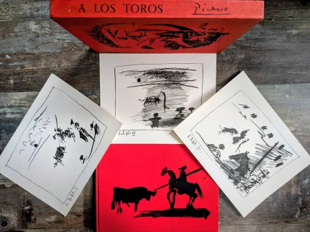 Lithografie Picasso - Set of 3 Original Lithographs by Pablo Picasso - Corrida Scenes, 1961