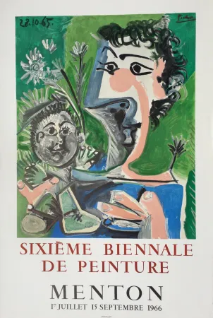 Lithografie Picasso - Sixieme Biennale de Peinture, Menton