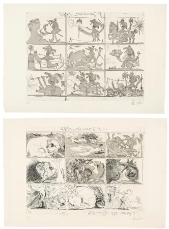 Ets En Aquatint Picasso - Sueño y mentira de Franco