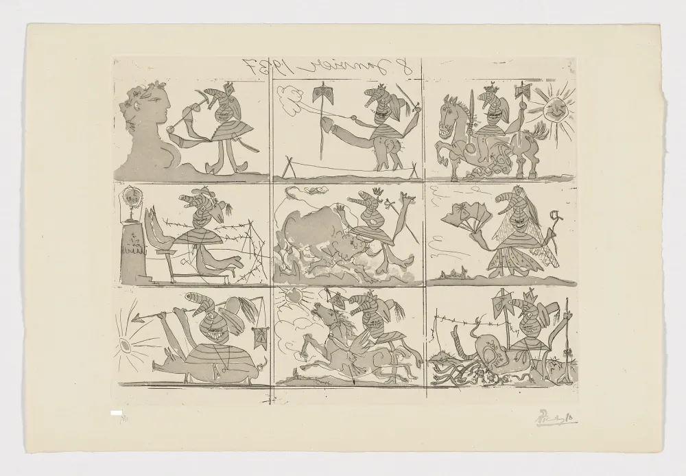 Ets En Aquatint Picasso - Sueño y mentiras de Franco