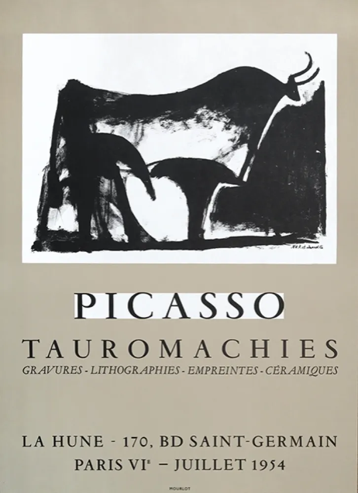 Lithografie Picasso - ‘TAUROMACHIES’ AT LA HUNE, 1954.