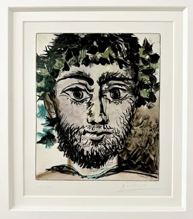 Ets En Aquatint Picasso - Tete de Faune