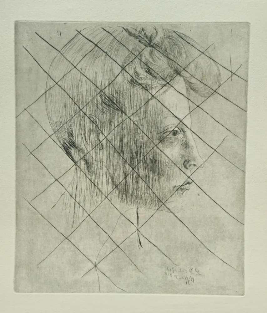 Gravure Picasso - Tete de femme de Profile