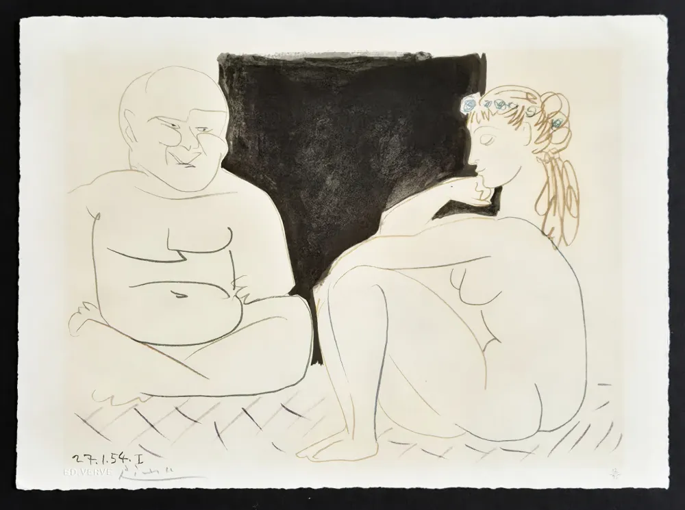 Lithografie Picasso - The Two Thinkers