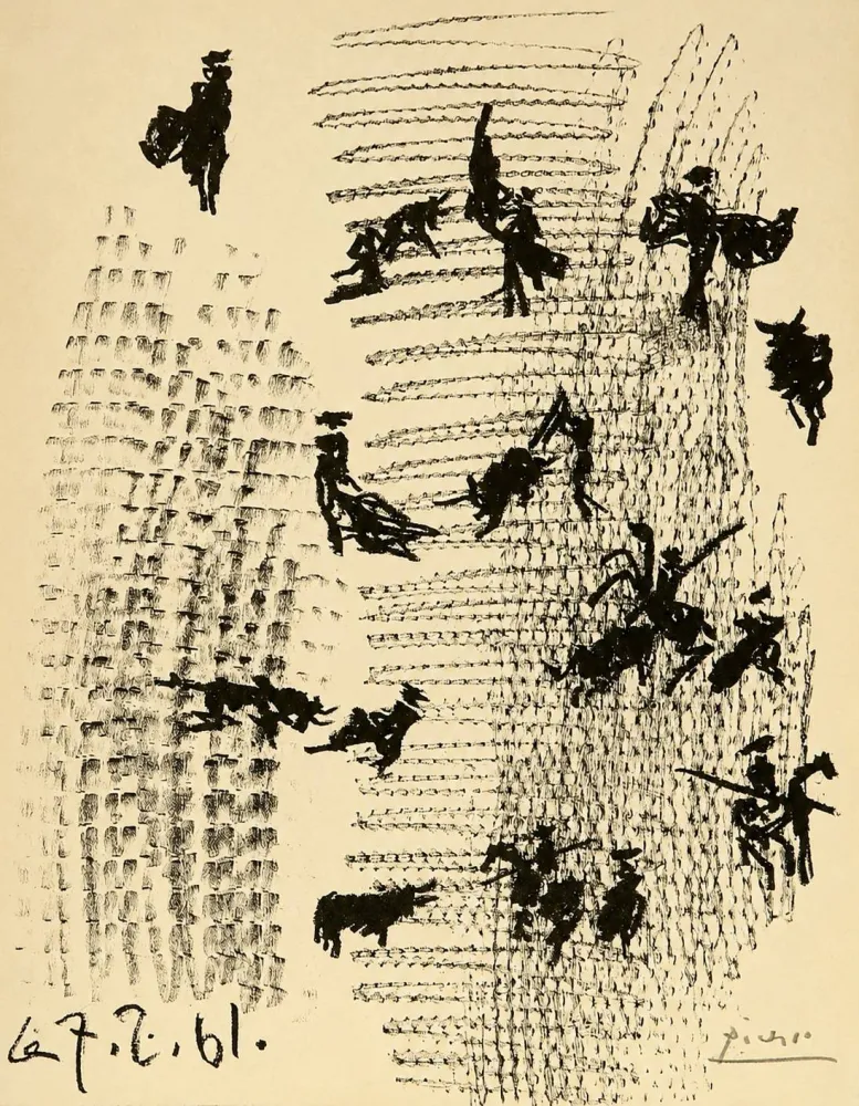 Lithografie Picasso - Toros y toreros