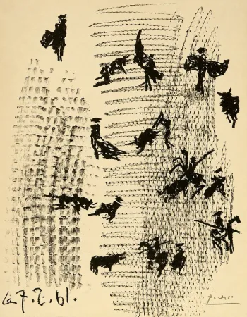 Lithografie Picasso - Toros y toreros