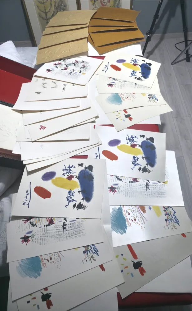 Geïllustreerd Boek Picasso - Unique copy of Chant funèbre pour Ignacio sánchez mejías 