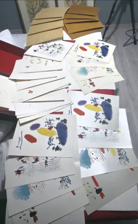 Geïllustreerd Boek Picasso - Unique copy of Chant funèbre pour Ignacio sánchez mejías 