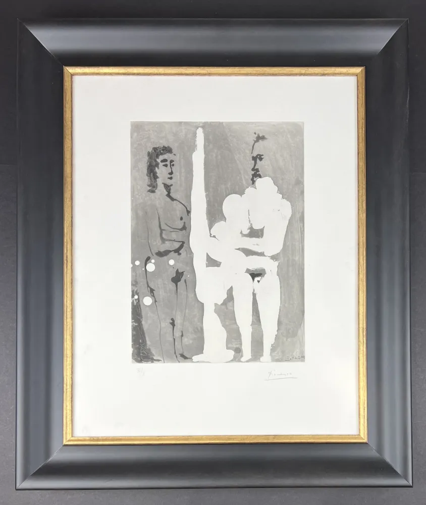 Ets En Aquatint Picasso - Untitled