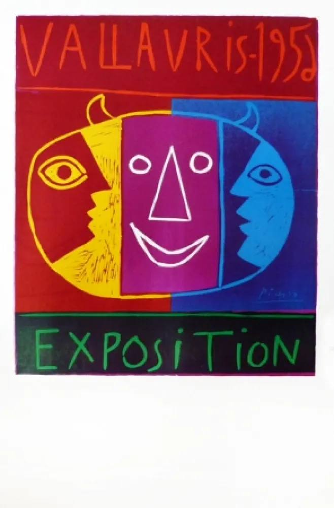 Linosnede Picasso - Vallauris 1956