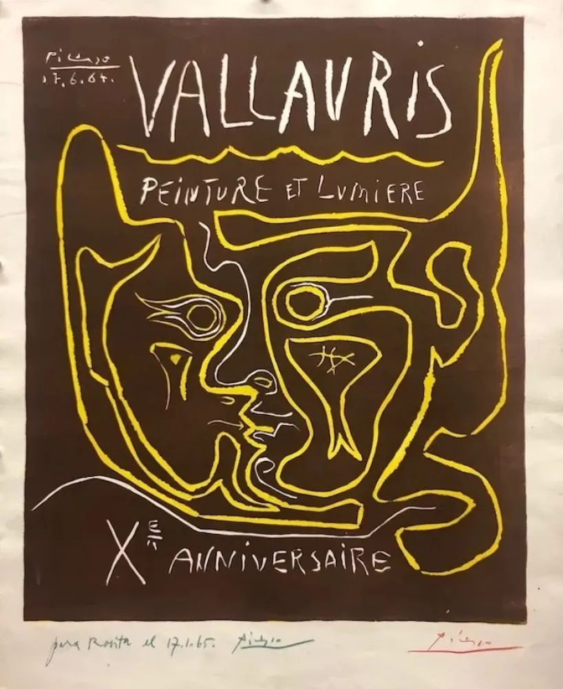 Linosnede Picasso - Vallauris, peinture et lumière X Anniversaire