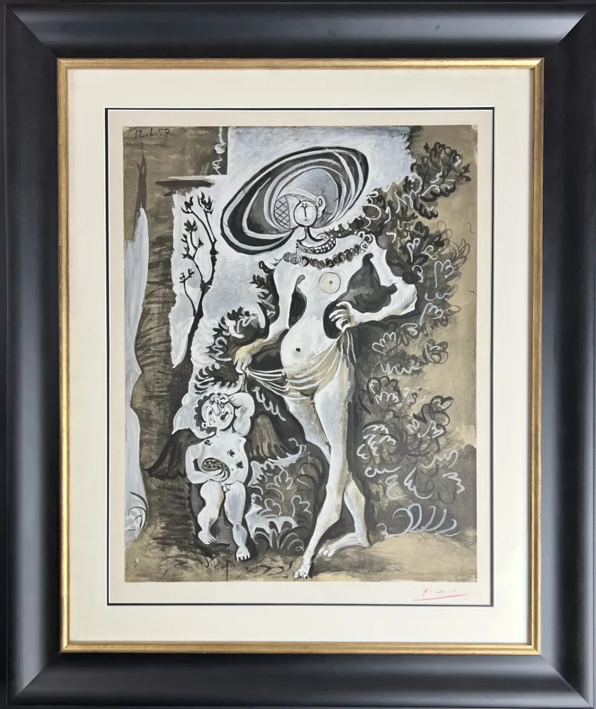 Lithografie Picasso - Venus et l’Amour voleur de miel