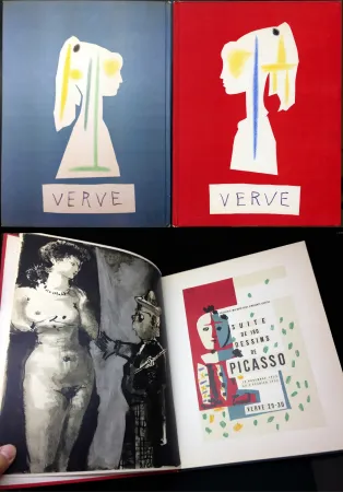 Geïllustreerd Boek Picasso - VERVE N° 29-30. Suite de 180 dessins de Picasso (The Human Comedy. 1954)
