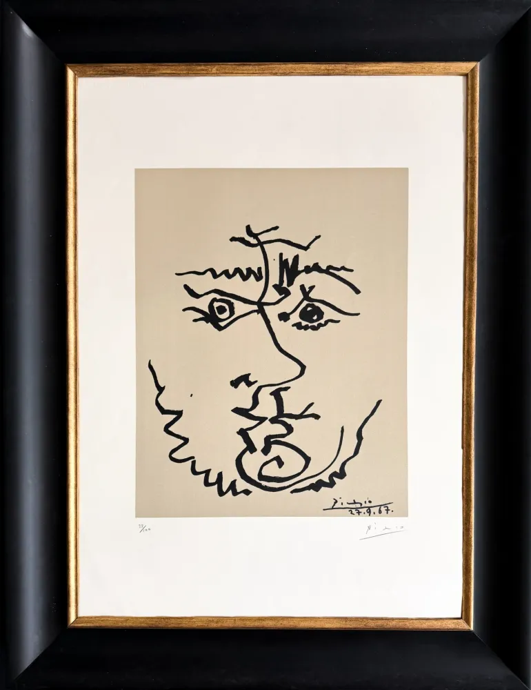 Lithografie Picasso - Visage
