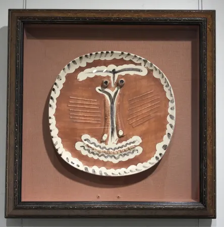 Keramiek Picasso - Visage au nez pince (A.R. 414)