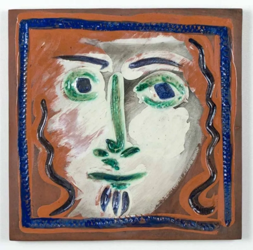 Keramiek Picasso - Visage aux cheveux bouclés (Curly Haired Face), 1968-1969