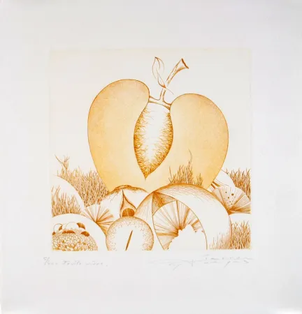 Ets En Aquatint Pierron - Fruits Mûrs