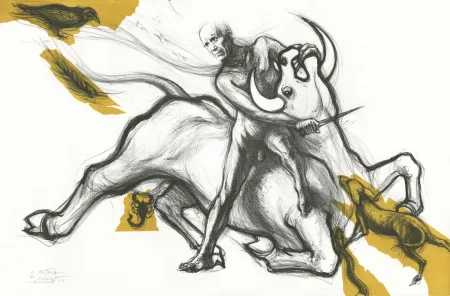 Lithografie Pignon-Ernest - Mithra