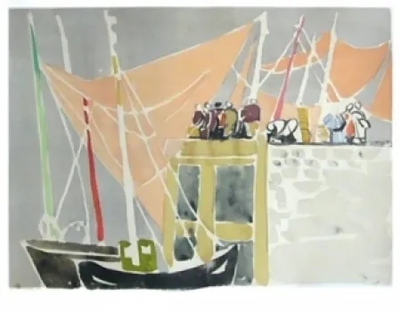 Lithografie Pignon - Ostende