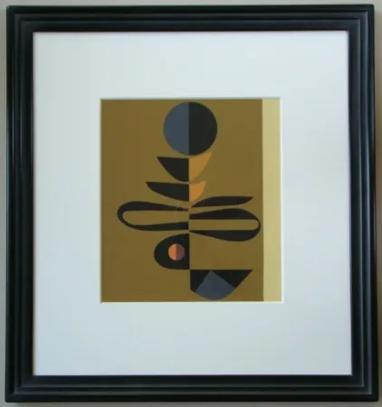 Zeefdruk Pillet - Composition, 1967