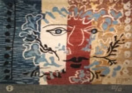 Zeefdruk Piper - Foliate Head