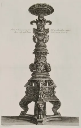 Gravure Piranesi - Perspectiva de candelabro