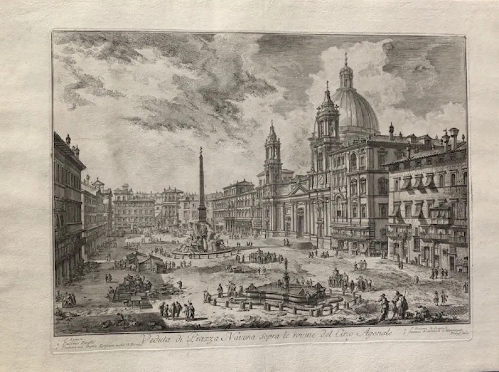 Ets Piranesi - Veduta di Piazza Navona sopra le rovine del circo atonale
