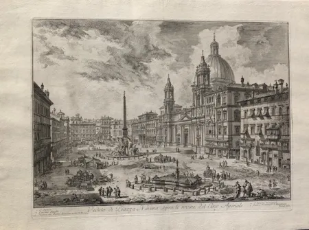 Ets Piranesi - Veduta di Piazza Navona sopra le rovine del circo atonale