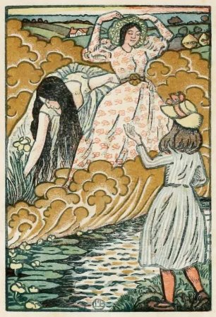 Houtsnede Pissarro - In the field