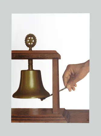 Zeefdruk Pistoletto - La campana della solidarietà