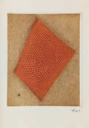 Gravure Piza - Carte de Voeux - Galerie Michel (Paris) 