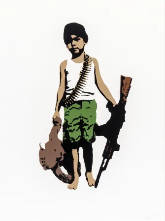 Zeefdruk Plastic - Warchild