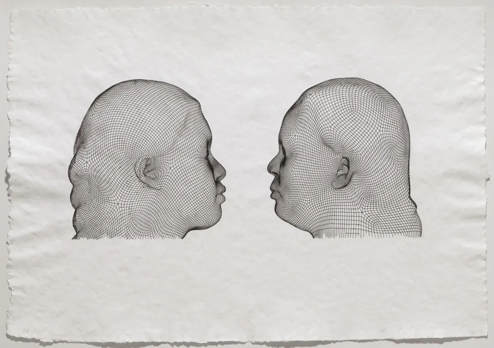 Gravure Plensa - Nuria & Irma (noir)