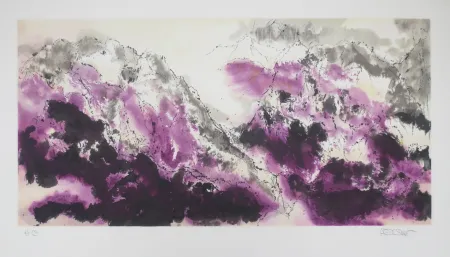 Lithografie Po Chung - Purple mist